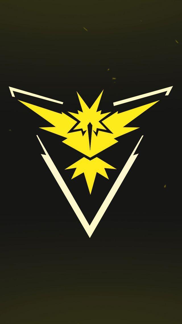 Yellow in the Game Logo - Wallpaper pokemon go, logo, yellow, team, instinct, mobile, nintendo