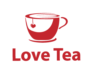 Red Tea Logo - Love tea Designed