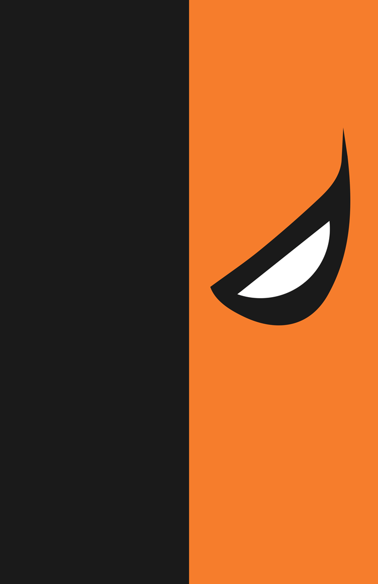 Deathstroke Logo - Minimalist Heroes Deathstroke Mask