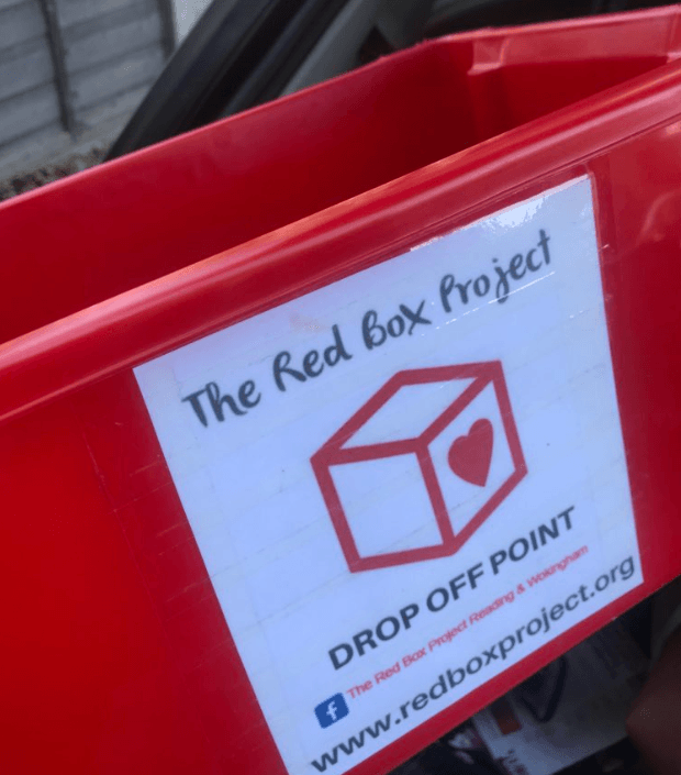 Box in Red F Logo - Meeting with The Red Box Project | Ellie Emberson