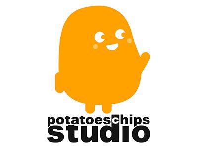 Funny Orange Logo - Potatoes chips studio logo by Potatoes Chips Studio | Dribbble ...