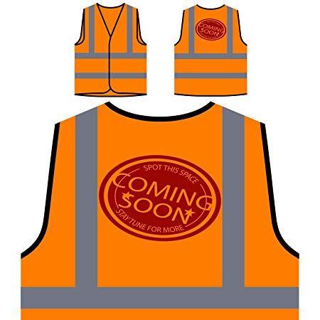 Funny Orange Logo - New Coming Soon Funny Logo Personalized Hi Visibility Orange Safety