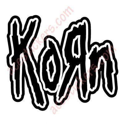 Korn Logo - Korn Stickers # 4 (15 x 12.8 cm) - ステッカー、カッティング