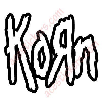 Korn Logo - Korn - Logo Stickers # 3 (15 x 12.7 cm) - ステッカー、カッティング ...