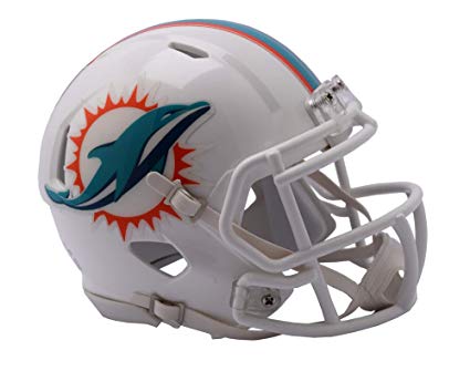 Miami Dolphins New Helmet Logo - Amazon.com : NFL Miami Dolphins Speed Mini Helmet : Sports Related