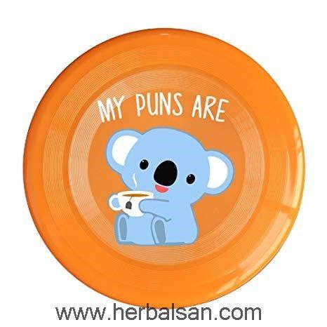 Funny Orange Logo - Sanding Flying Disc Frisbee Gugize My Puns Are Koala Tea Funny