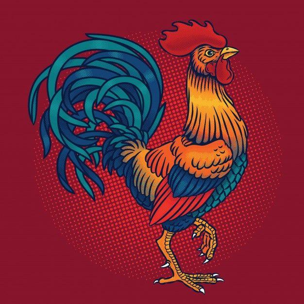 Rooster in Red Square Logo - Rooster Vectors, Photos and PSD files | Free Download