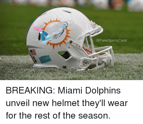 Miami Dolphins New Helmet Logo - Centr BREAKING Miami Dolphins Unveil New Helmet They'll Wear for the ...