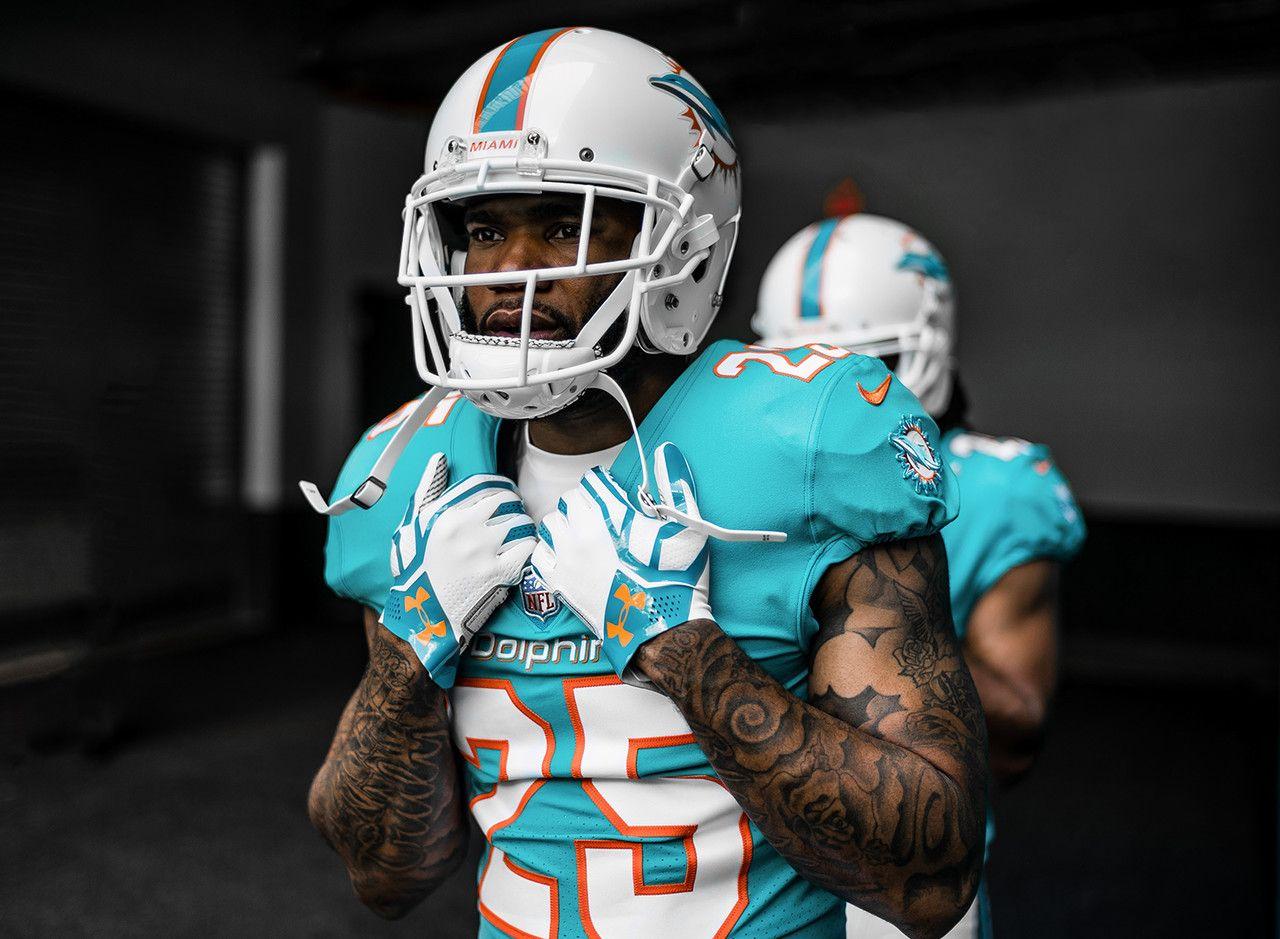 Miami Dolphins New Helmet Logo - Miami Dolphins new uniforms revealed