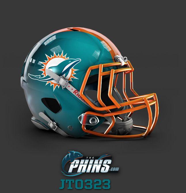 Miami Dolphins New Helmet Logo - Miami Dolphins' New Logo Logos Creamer's