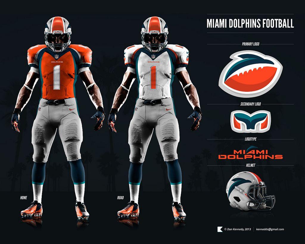 Miami Dolphins New Helmet Logo - Uni Watch readers redesign the Dolphins - Fandom - ESPN Playbook- ESPN