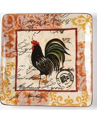 Rooster in Red Square Logo - Sweet Winter Deals on Certified Int Corp Lille Rooster Square Dinner