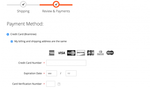 Braintree Credit Card Logo - Changing Credit Card Icons on the Magento 2 Checkout - Siphor