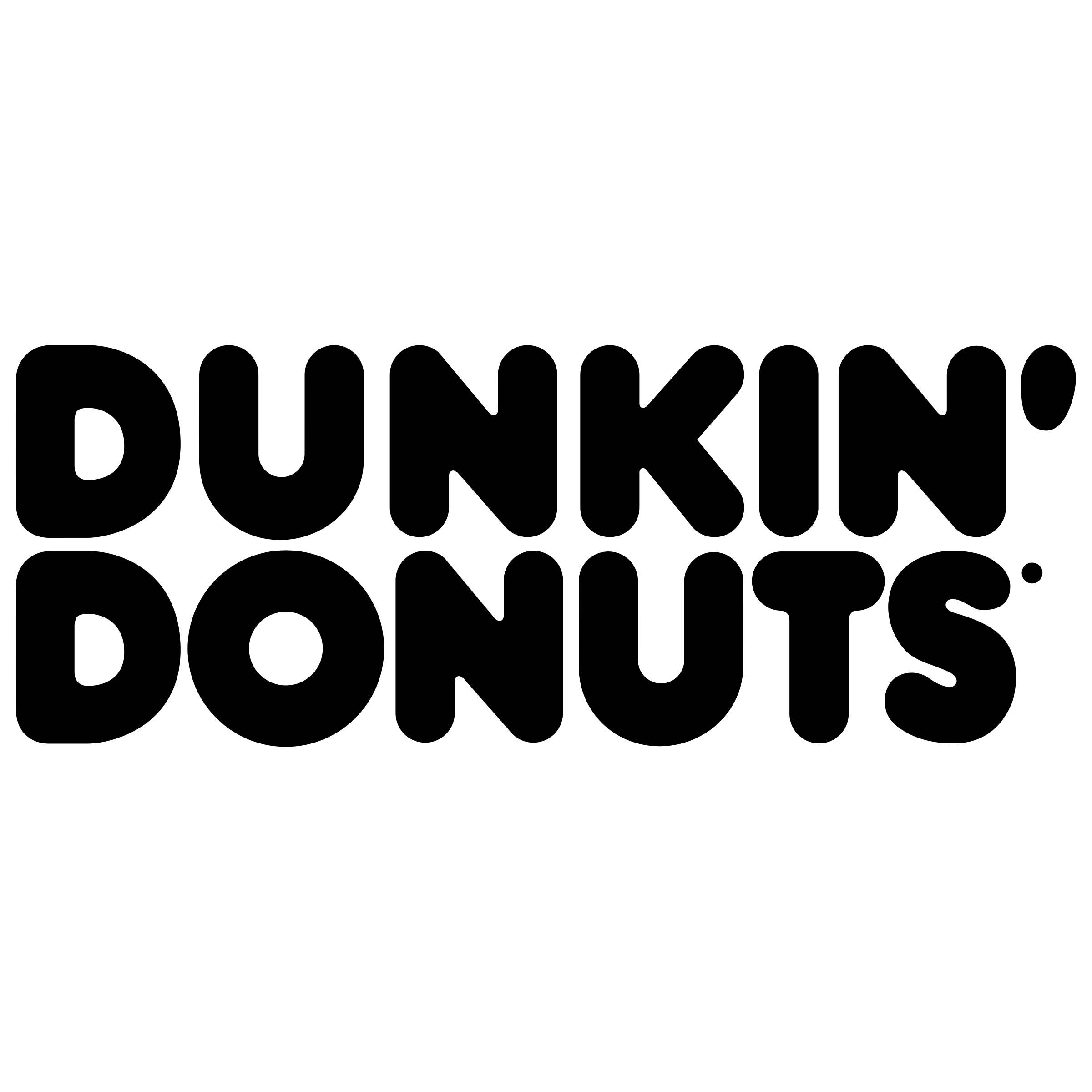 Dunkin' Donuts Logo - Dunkin' Donuts Logo PNG Transparent & SVG Vector - Freebie Supply