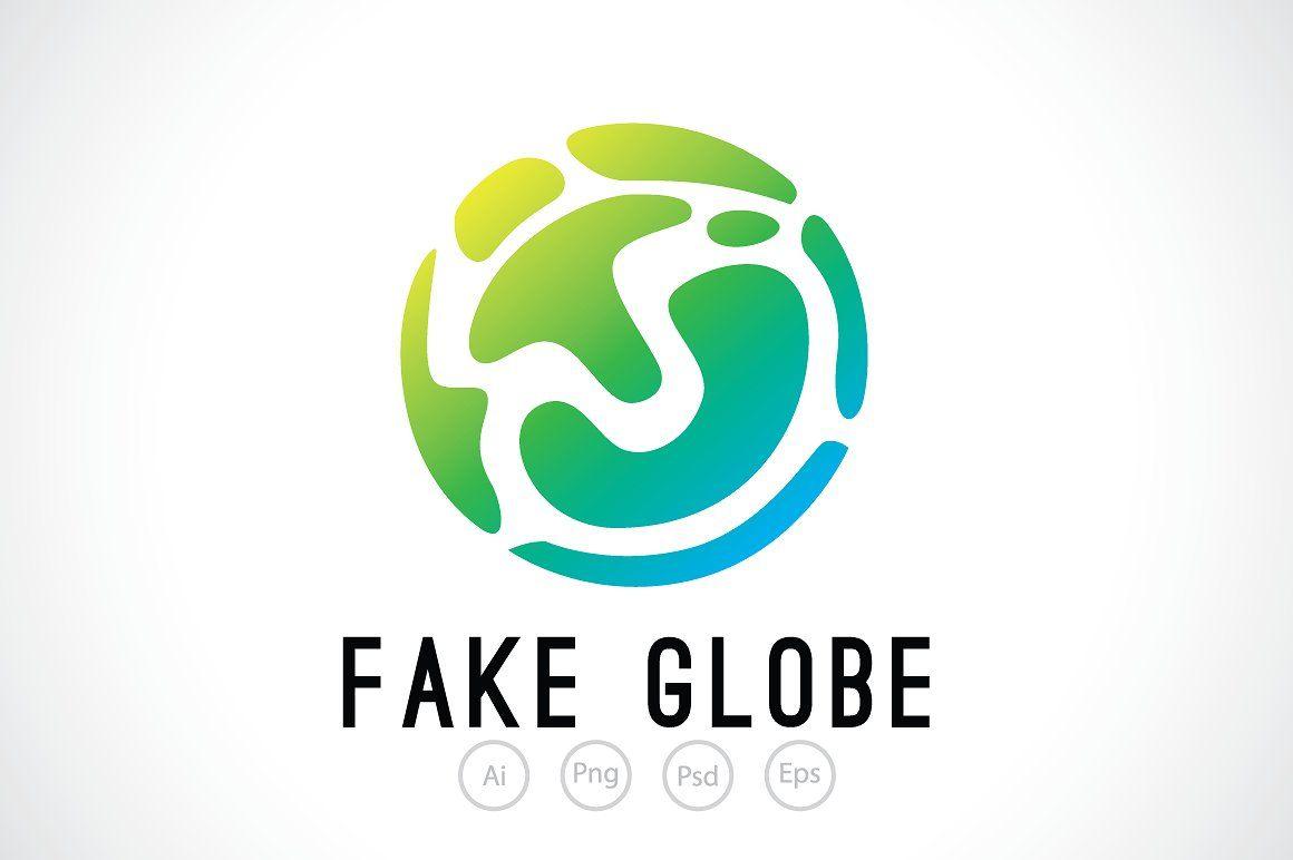 Fake Company Logo - Fake Globe Logo Template ~ Logo Templates ~ Creative Market