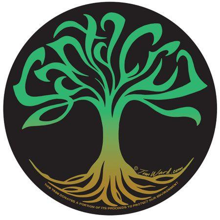 Santa Cruz Tree Logo - Decal Santa Cruz Tree of Life Sticker - by Tim Ward