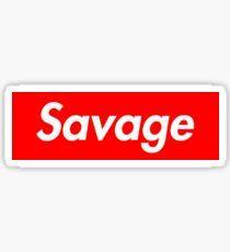 Savage Word Logo - Savage Stickers | Redbubble