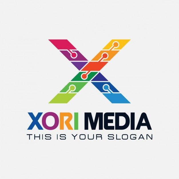 Letter X Logo - Colorful letter x logo Vector