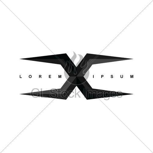 Letter X Logo - Alphabet Letter X Logo Logotype Template · GL Stock Images