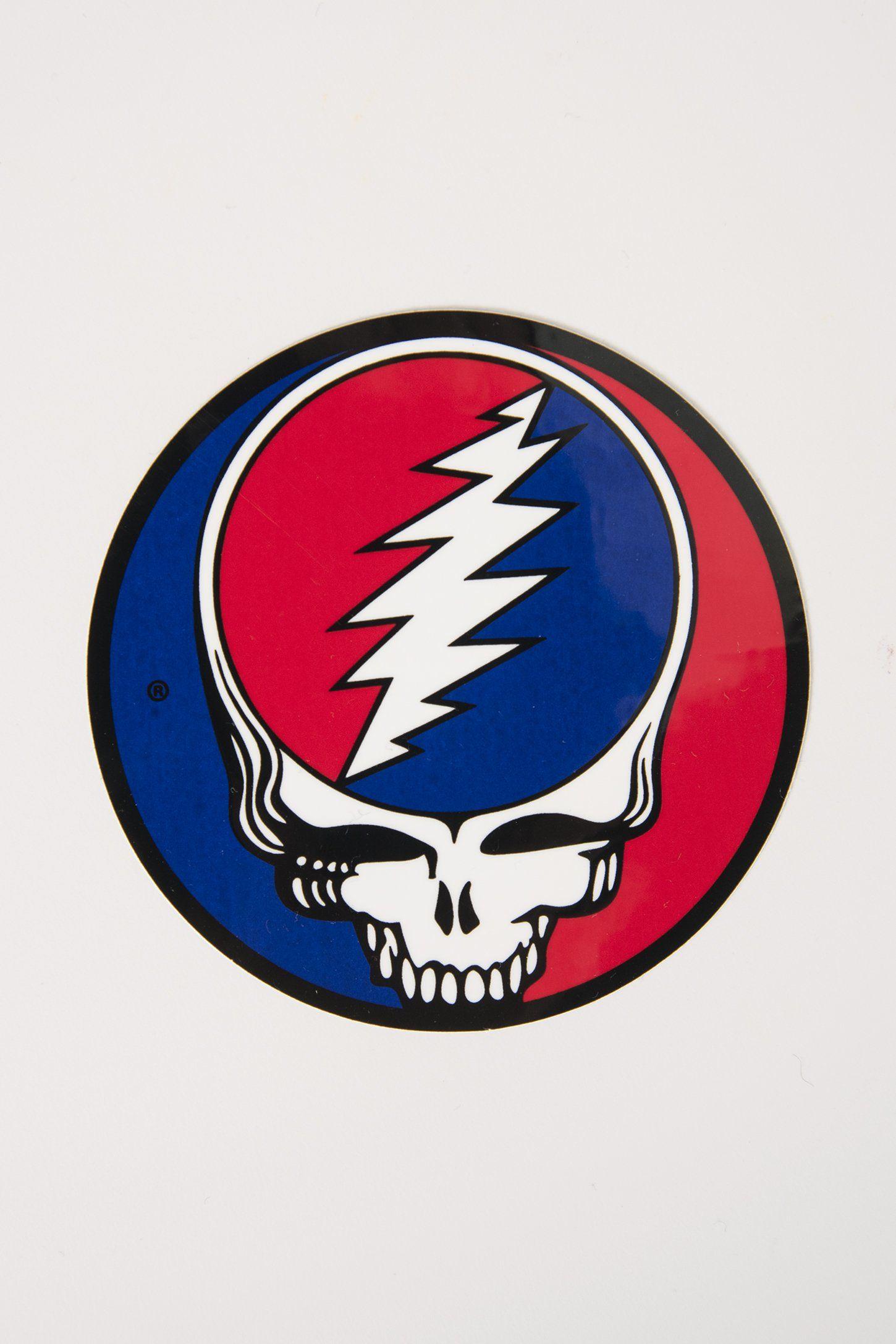 Red White Blue Face Logo - Steal Your Face Sticker