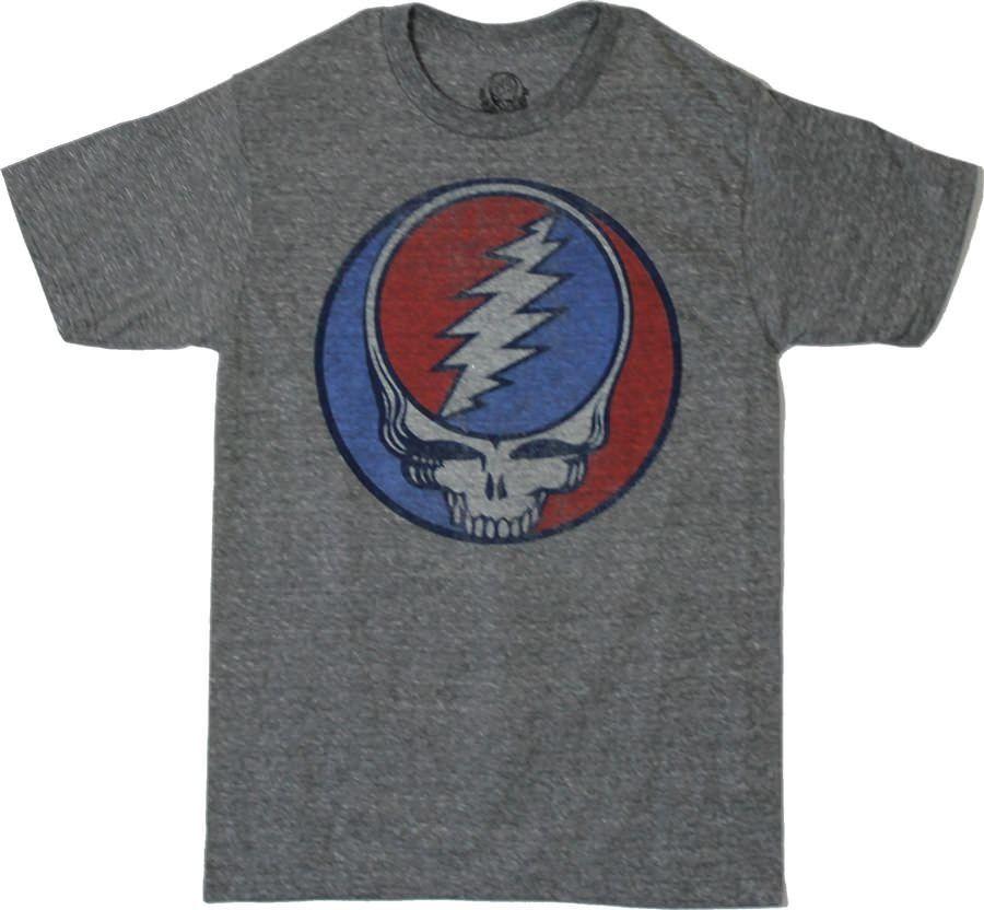 Red White Blue Face Logo - Grateful Dead Steal Your Face. Vintage Classic Rock T Shirt