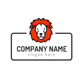 White and Orange Lion Logo - Free Lion Logo Designs | DesignEvo Logo Maker
