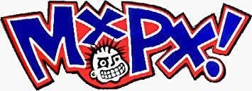 Red White Blue Face Logo - MXPX! Logo with Face Red, White, Blue & Black