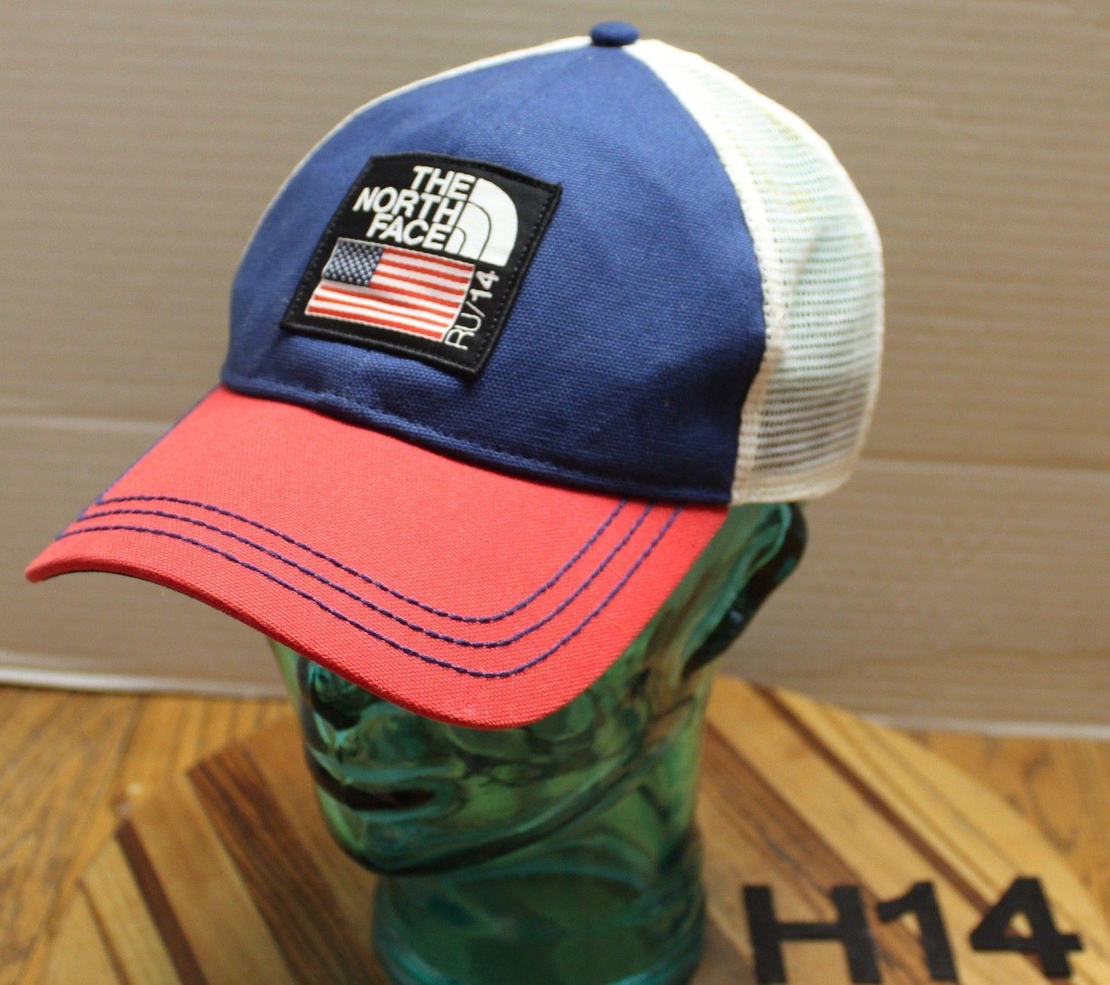 Red White Blue Face Logo - THE NORTH FACE RU 14 US FLAG HAT RED WHITE & BLUE HAT FLAG SNAPBACK
