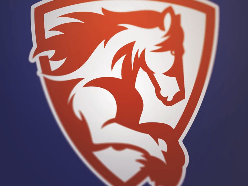 Horse Team Logo - Horse/Mustang/Bronco/etc | 1 Color Logos by Adam Eargle | Dribbble ...