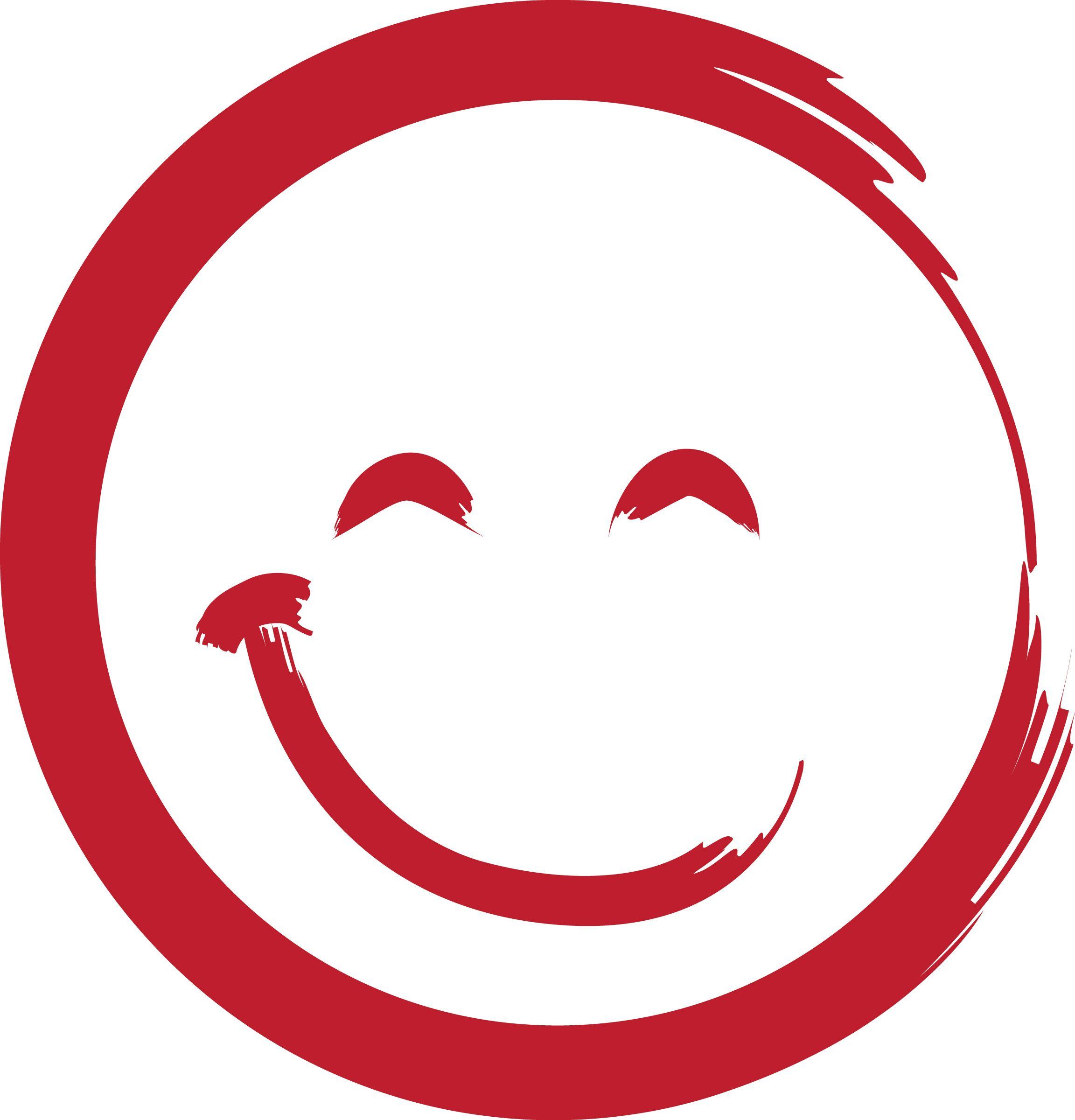 Red White Blue Face Logo - Face Logos