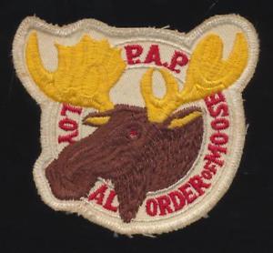 Moose Club Logo - Vintage Embroidered PAP P.A.P. Loyal Order Of Moose Club Logo Patch ...