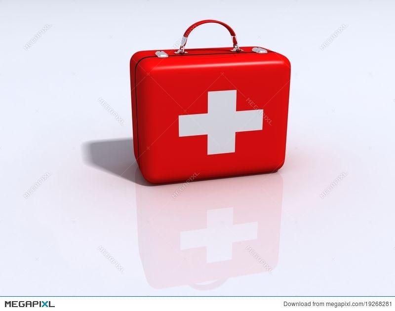 White Box Red Cross Logo - Medical Red Box With White Cross Illustration 19268281 - Megapixl