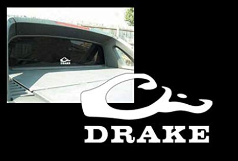 Drake Off Logo - Drake Waterfowl White Decal, 10: Sports & Outdoors
