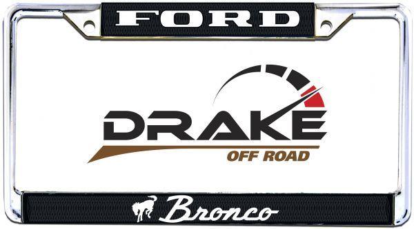 Drake Off Logo - Drake Off Road ACC LPF BRONCO License Plate Frame For Ford Bronco