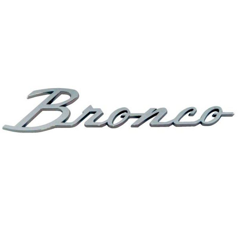 Drake Off Logo - Drake Off Road Bronco Script Fender Emblem - Chrome