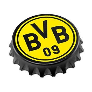 BVB Logo - BVB Flaschenöffner Kronkorken mit Logo, Metall, Schwarz / gelb