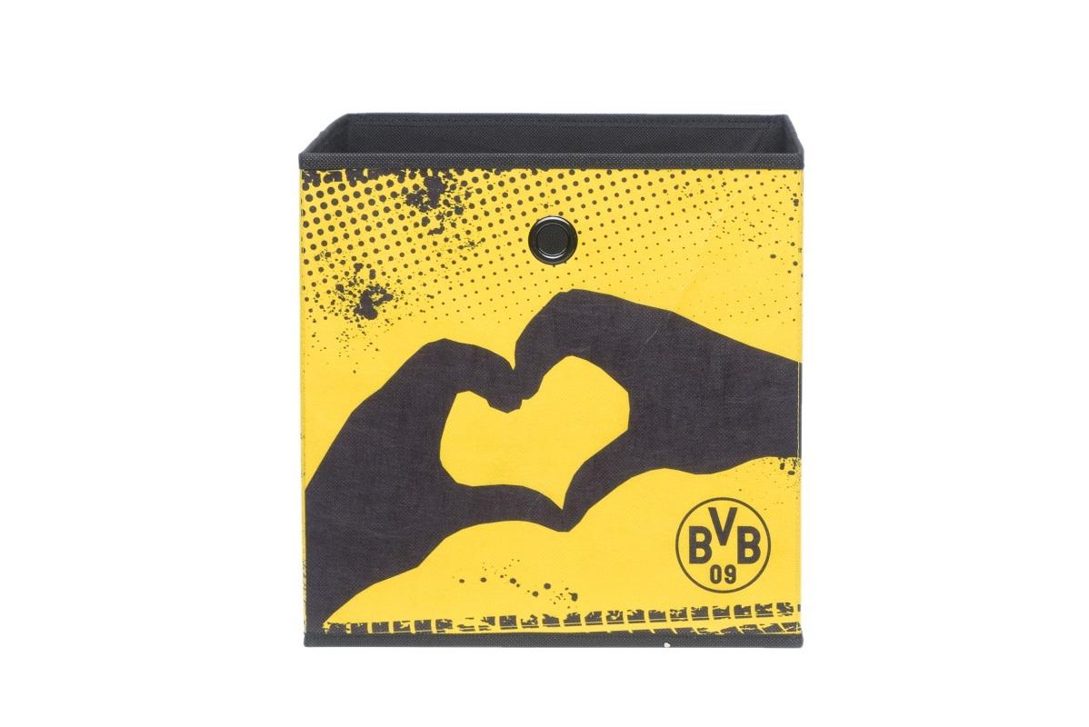 BVB Logo - Regalbox Alfus. BVB. Borussia Dortmund. Herz & Logo