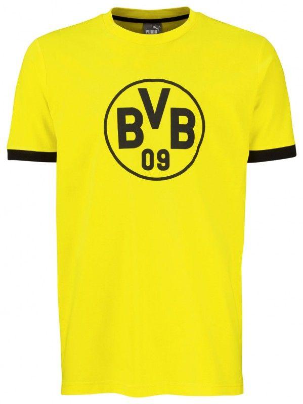 BVB Logo - Puma Borussia Dortmund BVB Logo T Shirt Gelb Günstig Kaufen Und