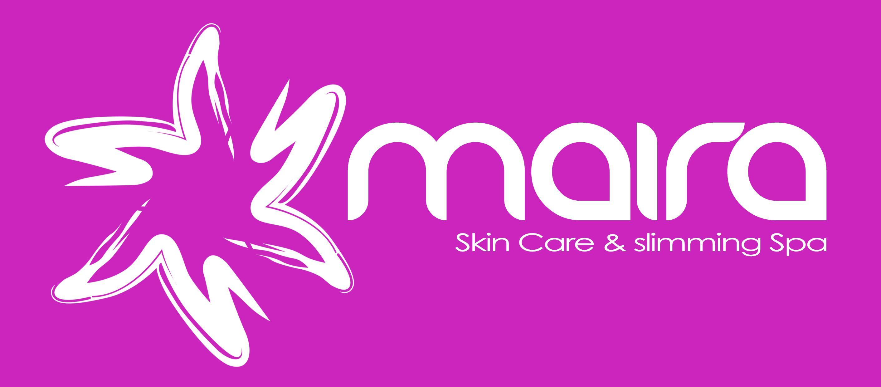 Purple Corporate Logo - MAIRA Corporate Logo Back Purple. MAIRA Skin Care & Slimming Spa