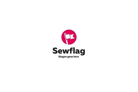 Flag Logo - Sew Flag Logo Template ~ Logo Templates ~ Creative Market