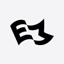 Flag Logo - Charlotte Delarue . Awesome Logo . E + M + Flag . Graphic Design ...
