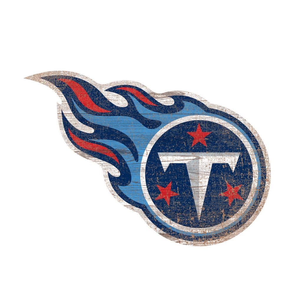 NFL Titans Logo - Adventure Furniture NFL Indoor Tennessee Titans Distressed Logo ...