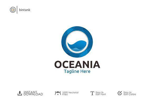 O Logo - Oceania Logo Logo Templates Creative Market