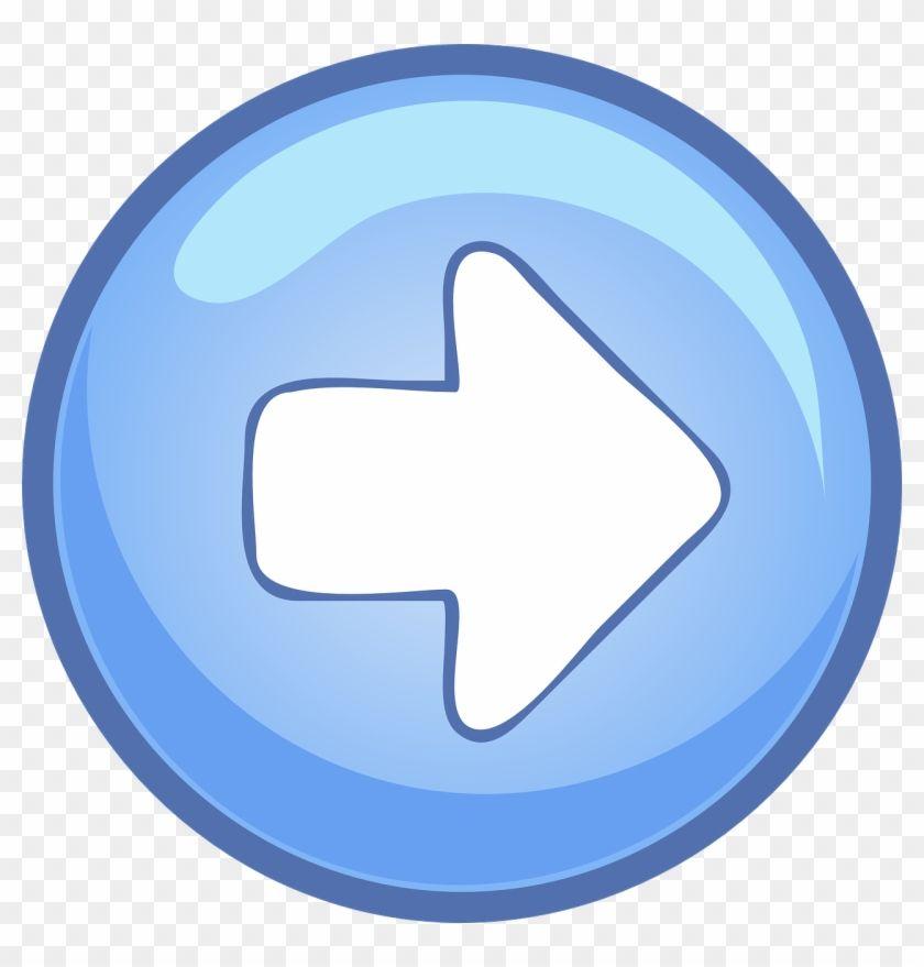 Right Blue Arrow Logo - Buttons Computer, Right, Blue, Arrow, Button, Round, - Right And ...