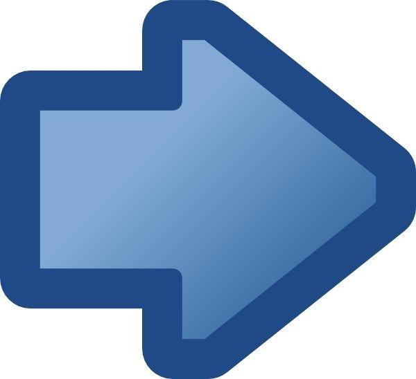 Right Blue Arrow Logo - Icon Arrow Right Blue clip art Free vector in Open office drawing ...