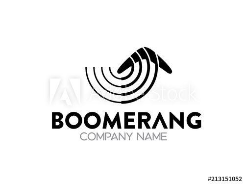 Black Boomerang Logo - boomerang logo - Buy this stock vector and explore similar vectors ...