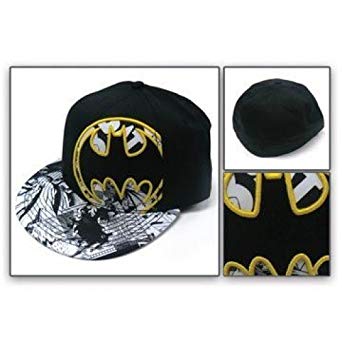 Flat Ball Logo - Batman The Dark Knight Logo Fitted Flat Ball Baseball Hat: Amazon.co