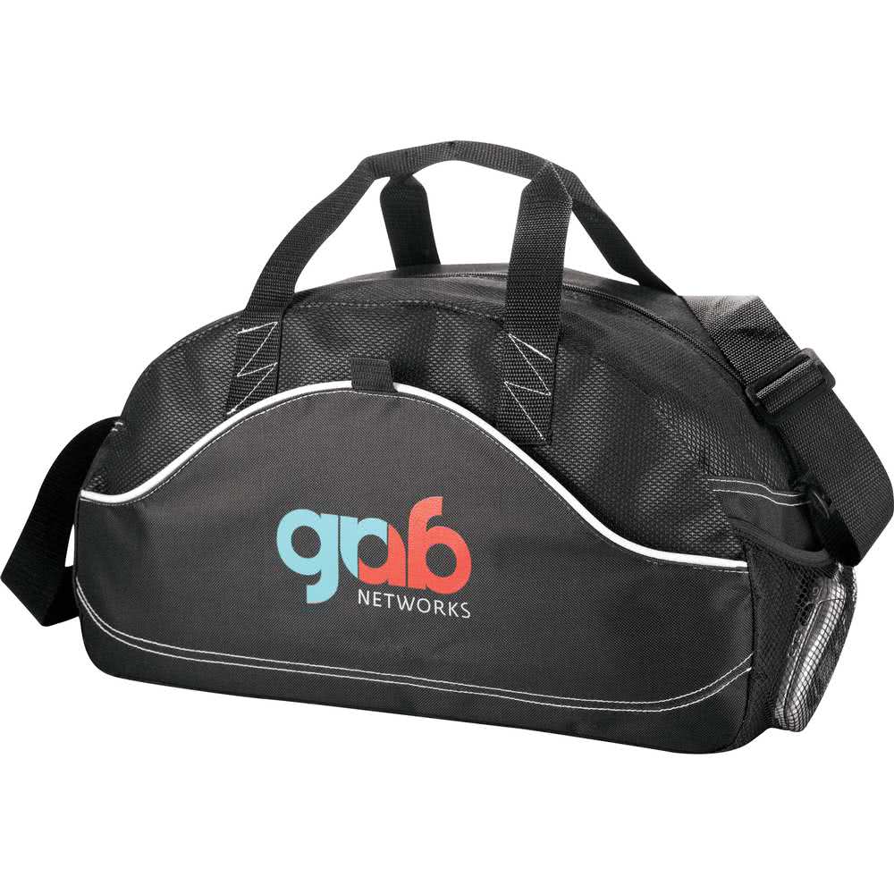 Black Boomerang Logo - Promotional 18 Boomerang Duffels with Custom Logo for $8.42 Ea