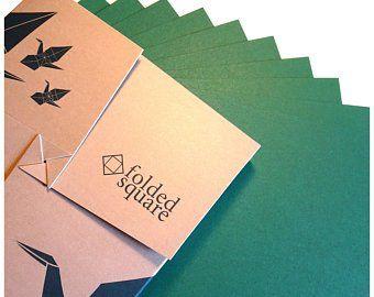 Pantone 390 Green and Grey Logo - Green Origami Paper 100 Sheets 15cm 6 Square