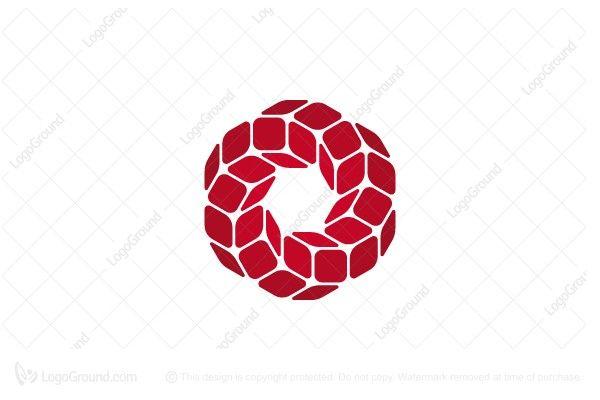 O Logo - Spiral Squares Letter O Logo
